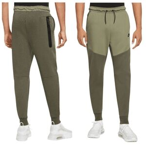 Nike Sportwear Tech Fleece Joggers CU4495-22 Men's Sweatpants‎ Green Gray Medium